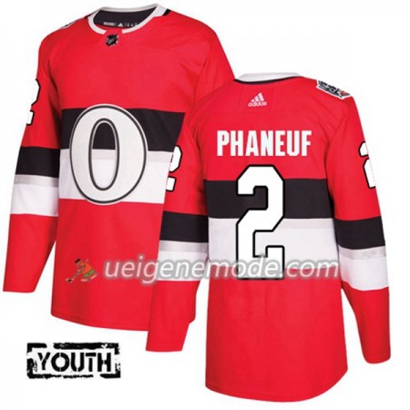 Kinder Eishockey Ottawa Senators Trikot Dion Phaneuf 2 Adidas 2017-2018 Red 2017 100 Classic Authentic